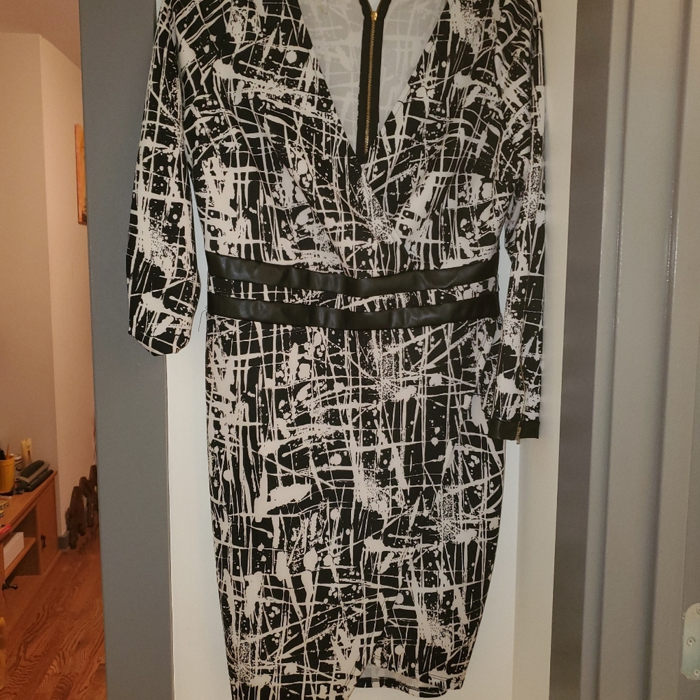 Black and white dress